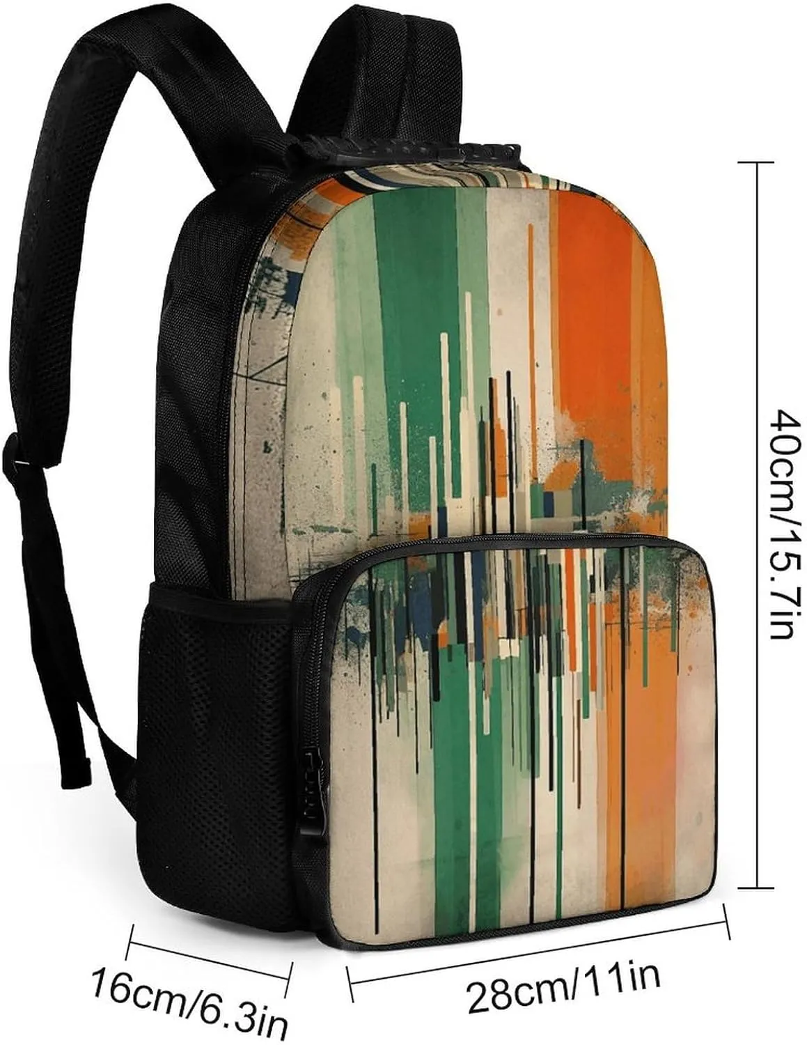 Laptop Backpack Complex Patterns Daypack Computer Bag Travel Laptop Bag Casual Nurse Bag for Women Men