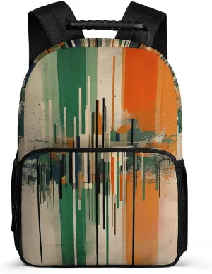 Laptop Backpack Complex Patterns Daypack Computer Bag Travel Laptop Bag Casual Nurse Bag for Women Men
