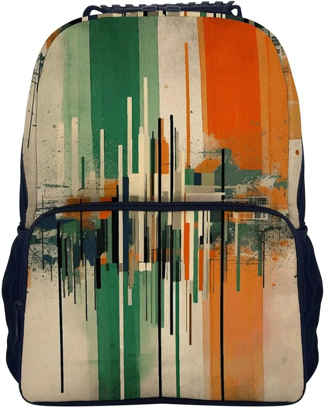 Laptop Backpack Complex Patterns Daypack Computer Bag Travel Laptop Bag Casual Nurse Bag for Women Men