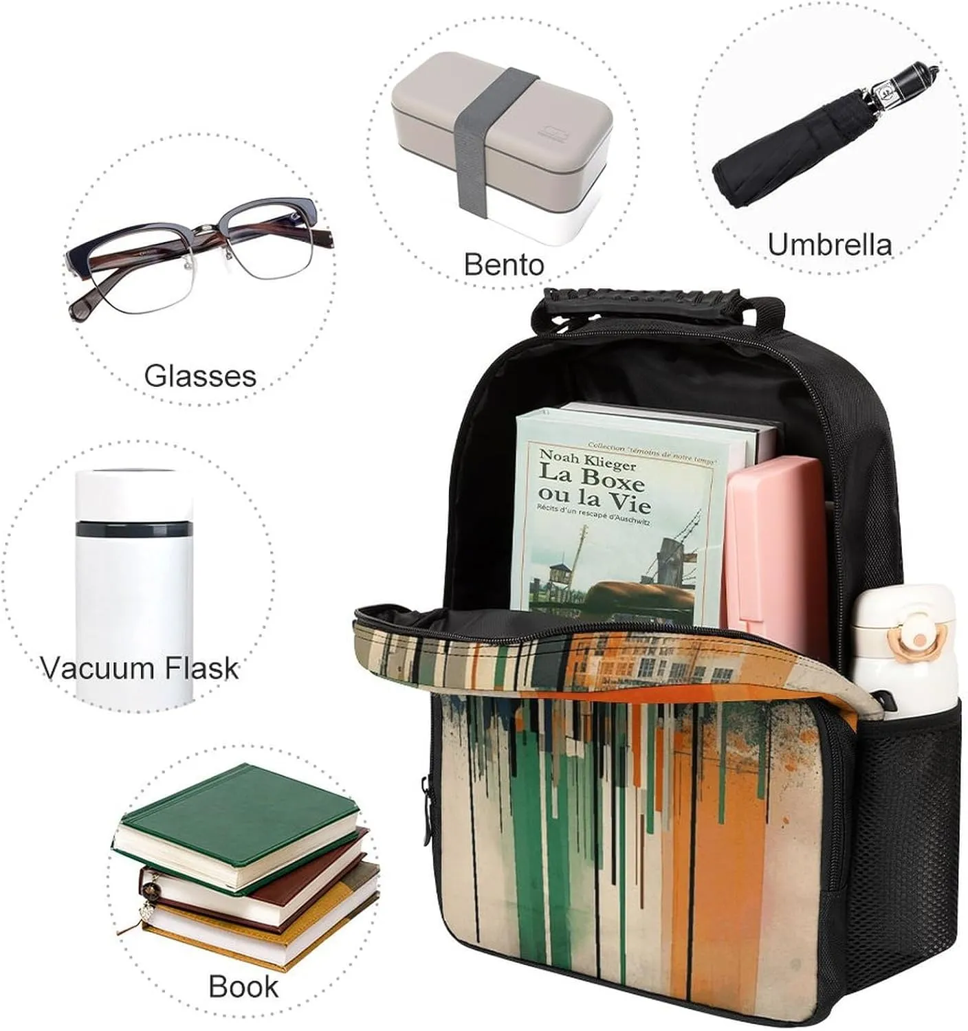 Laptop Backpack Complex Patterns Daypack Computer Bag Travel Laptop Bag Casual Nurse Bag for Women Men