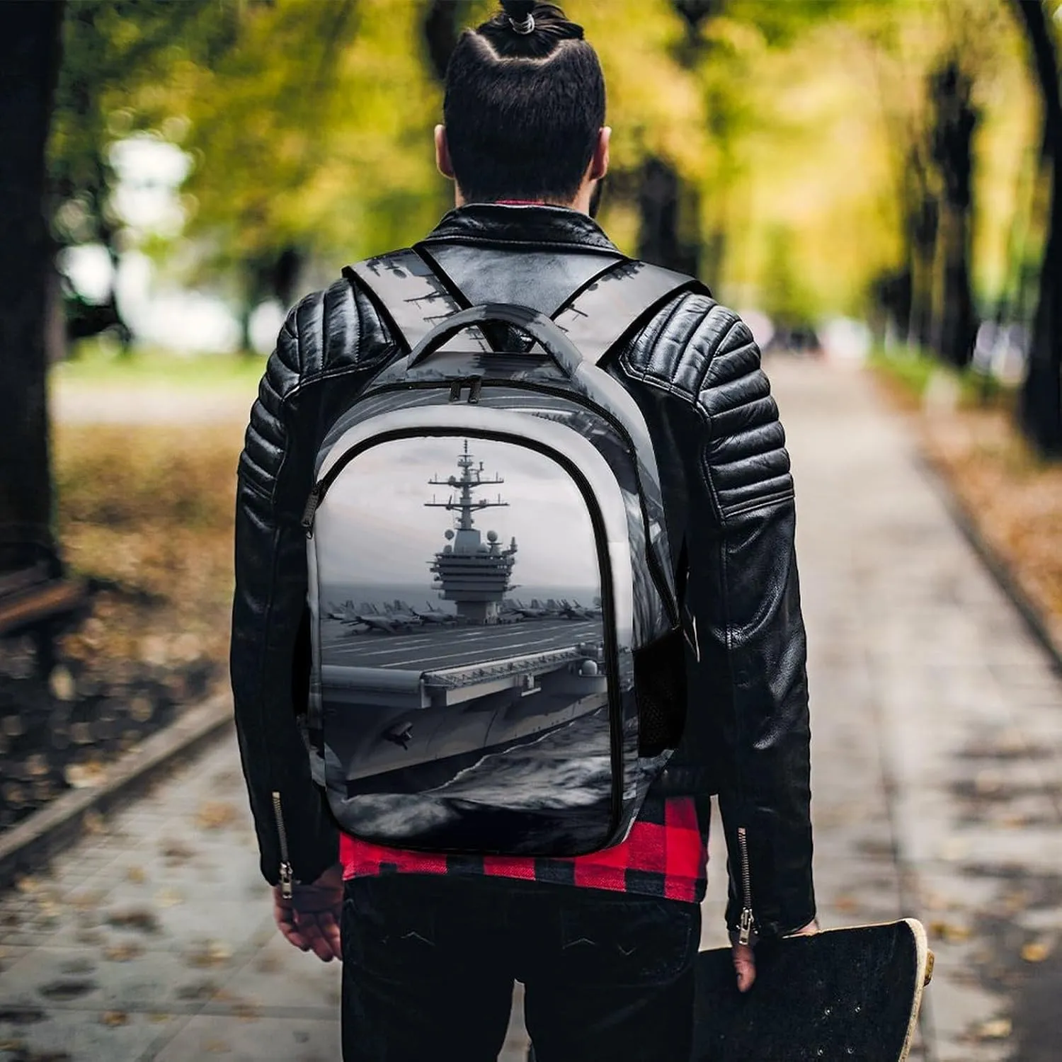 Laptop Backpack for Men Women Daypack Aircraft Carrier Computer Bag Travel Backpacks Laptop Bag