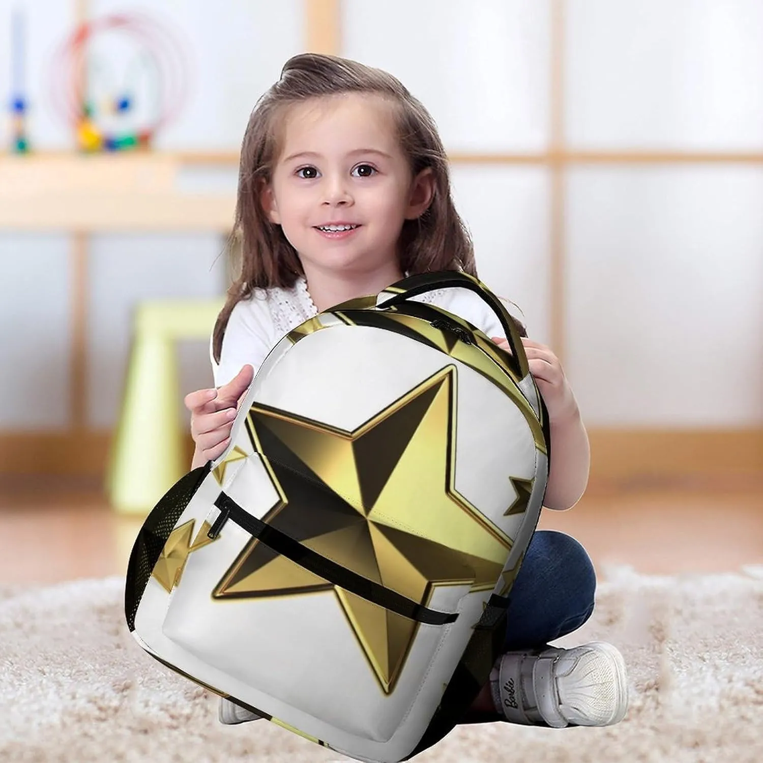 Laptop Backpack for Travel Daypack Computer Bag Work Gold Star Back Pack Nurse Bag for Hiking