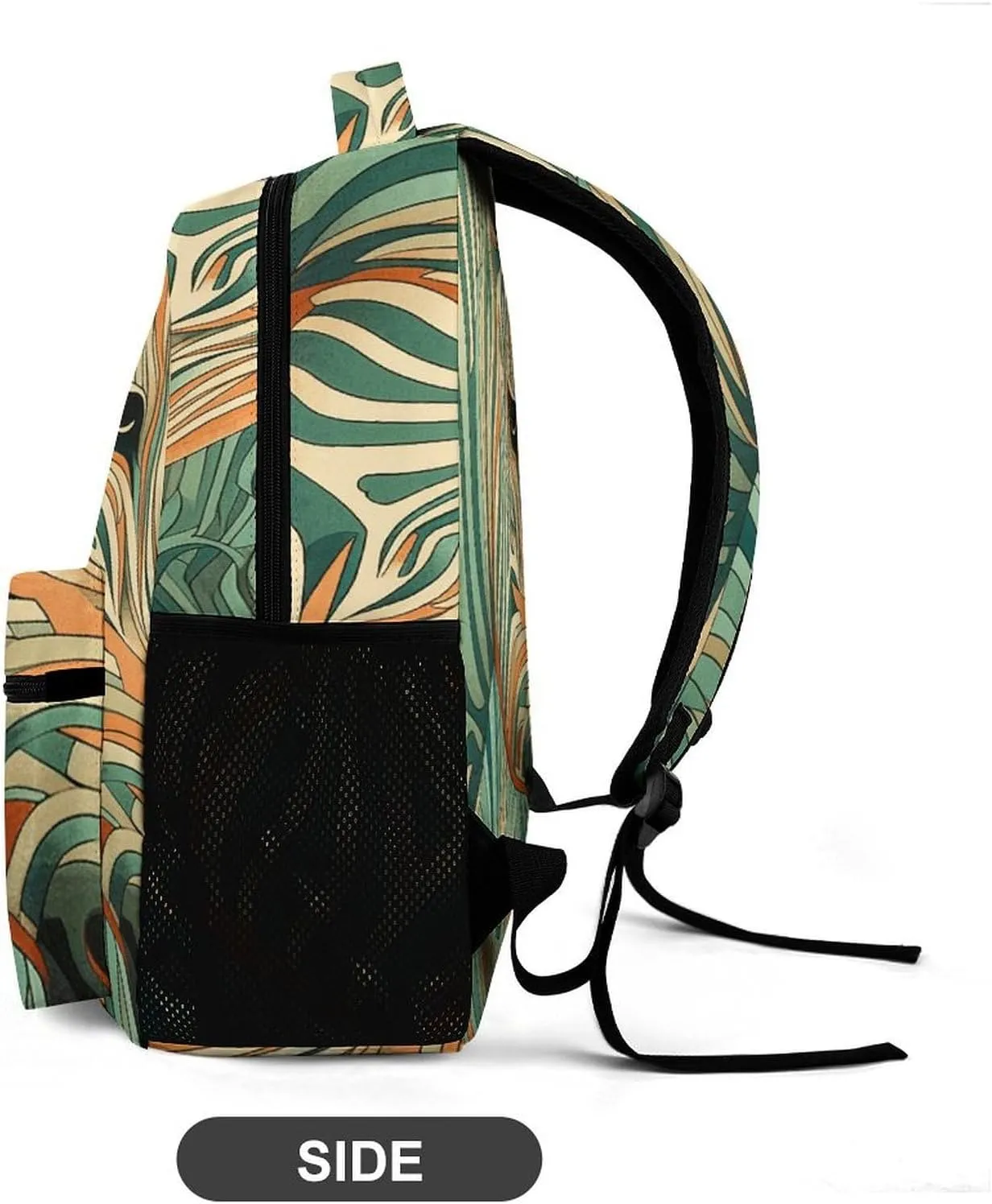 Laptop Backpack for Travel Daypack Computer Bag Work Green Decorative Pattern Back Pack Nurse Bag for Hiking