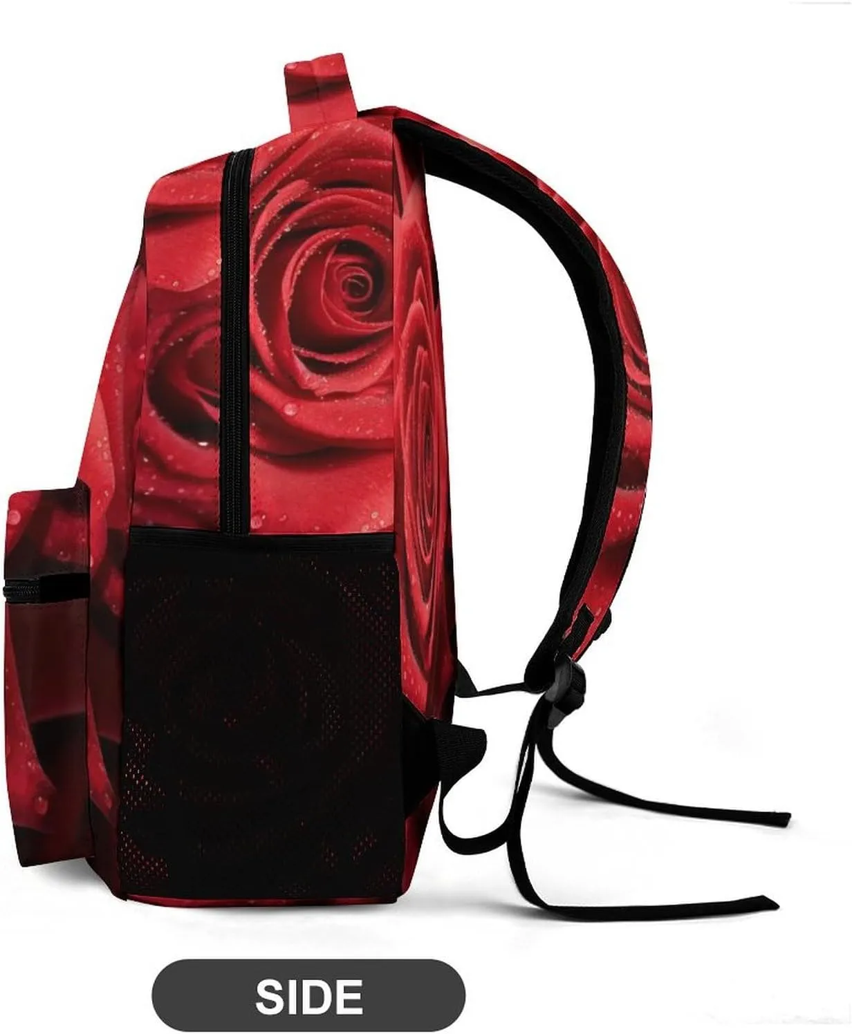 Laptop Backpack for Travel Daypack Computer Bag Work Red Rose Back Pack Nurse Bag for Hiking