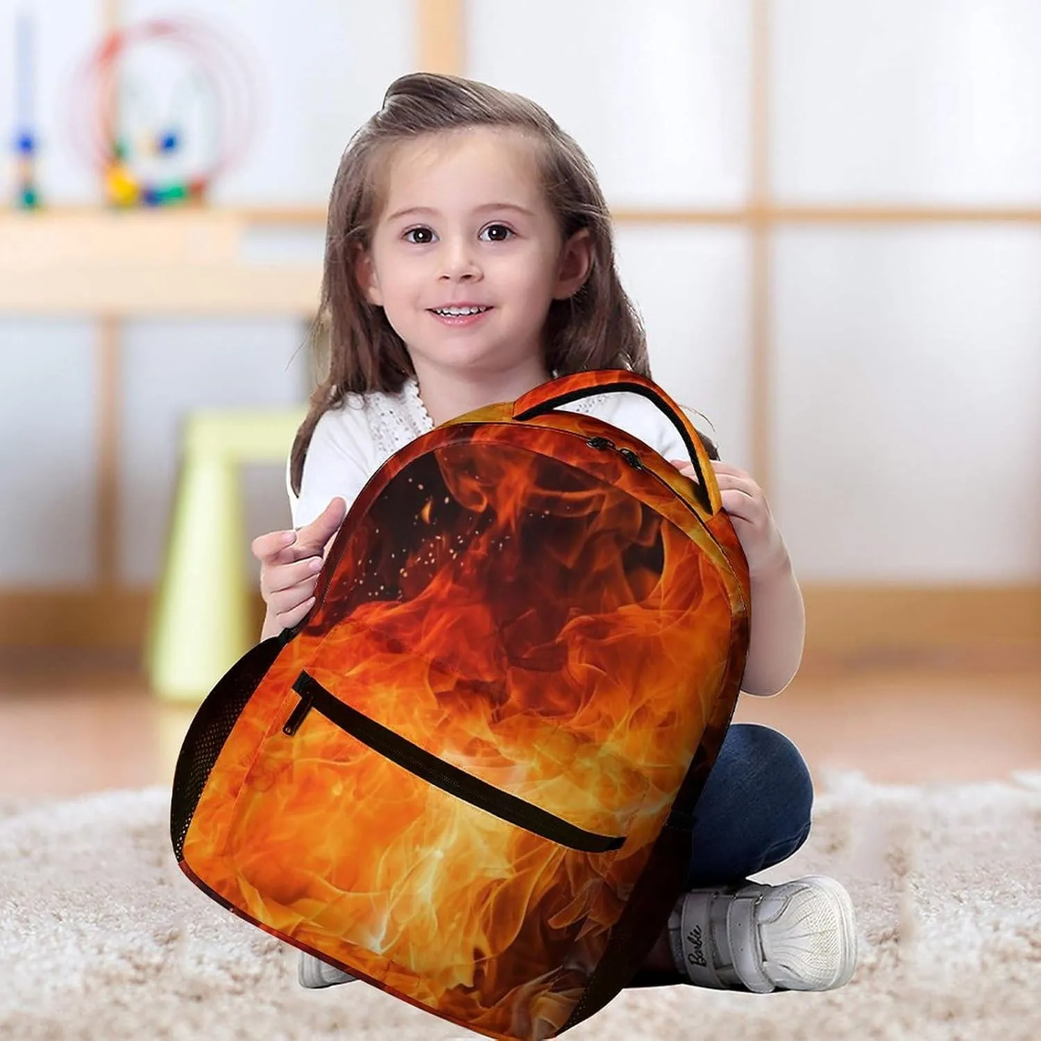 Laptop Backpack for Travel Daypack Computer Bag Work Roaring Flame Back Pack Nurse Bag for Hiking