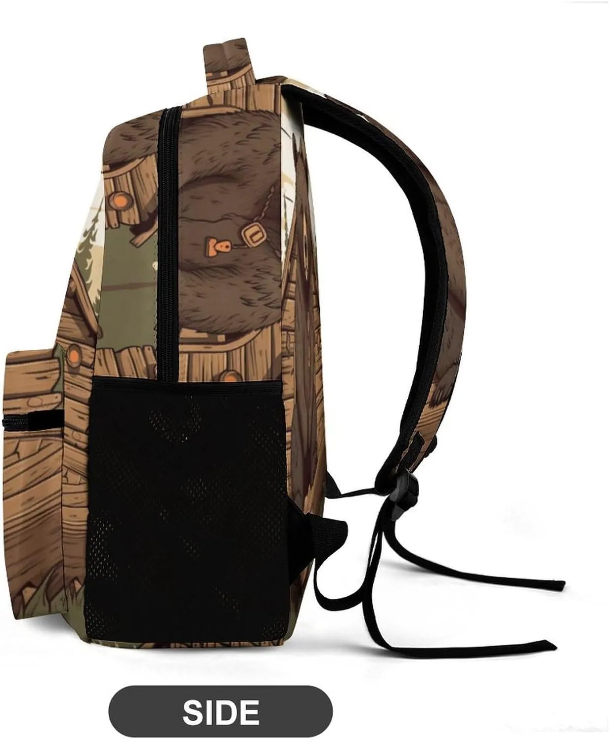 Laptop Backpack for Travel Daypack Computer Bag Work Rustic Lodge Bear Back Pack Nurse Bag for Hiking