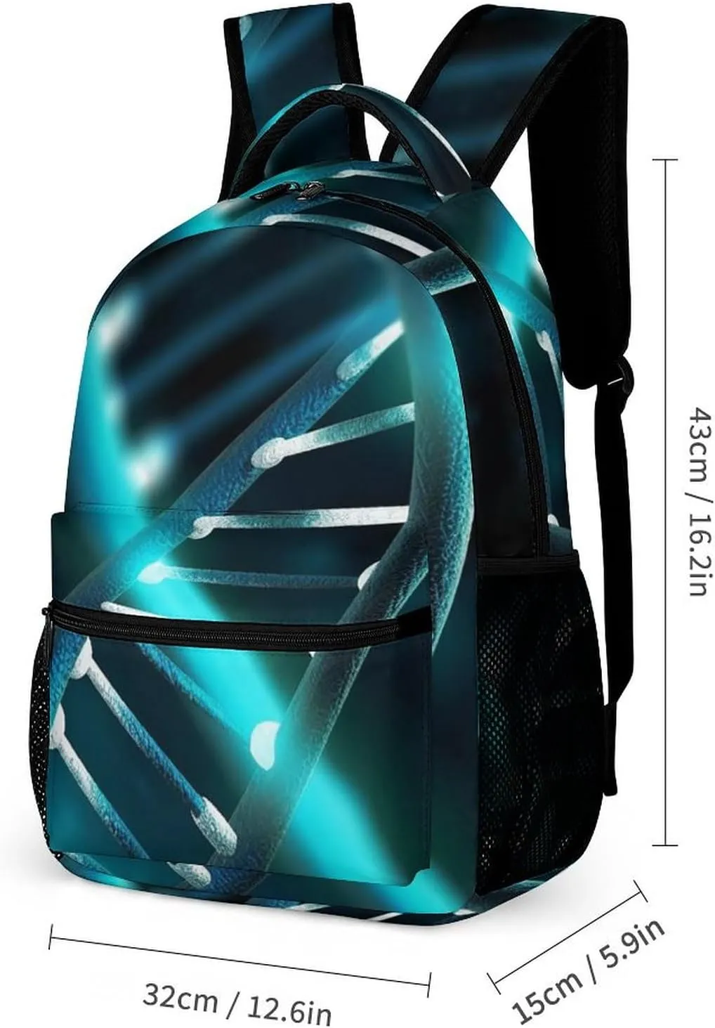 Laptop Backpack for Travel Daypack Computer Bag Work Science Gene Strand Back Pack Nurse Bag for Hiking