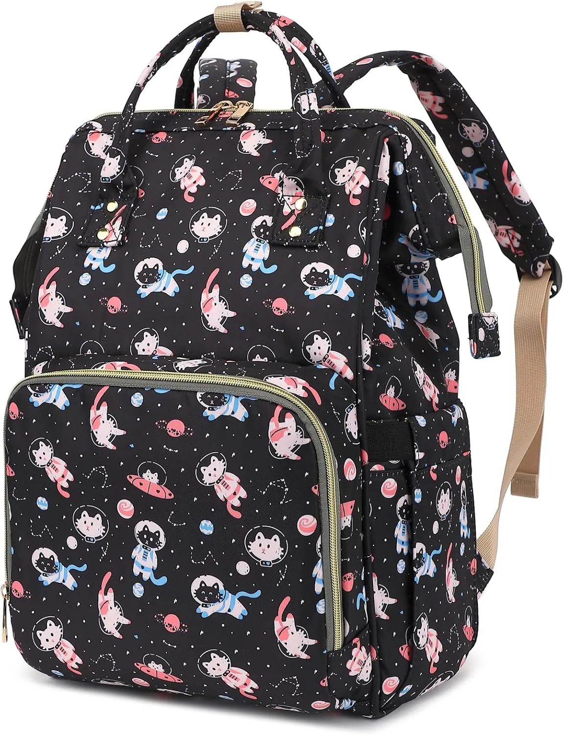 Laptop Backpack for Women, College Bookbag School Backpack Work Business Travel 15.6 Inch Computer Backpacks (Cat)