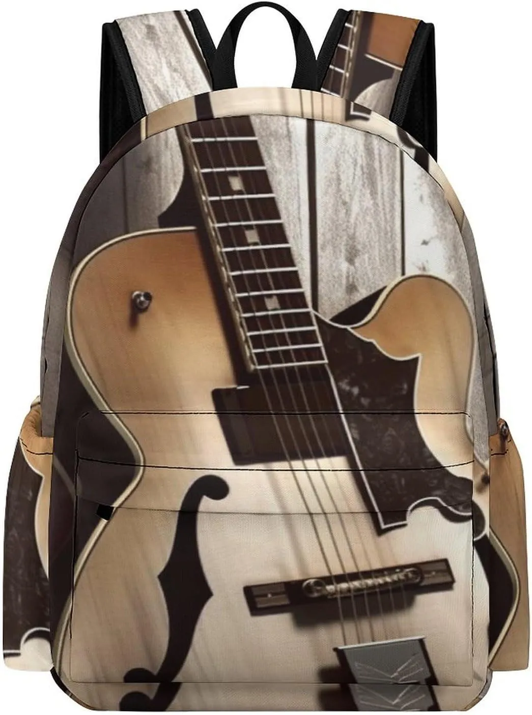 Laptop Backpack for Women Men Daypack Waterproof Guitar Pictures Computer Bag Business Work Bag for Travel