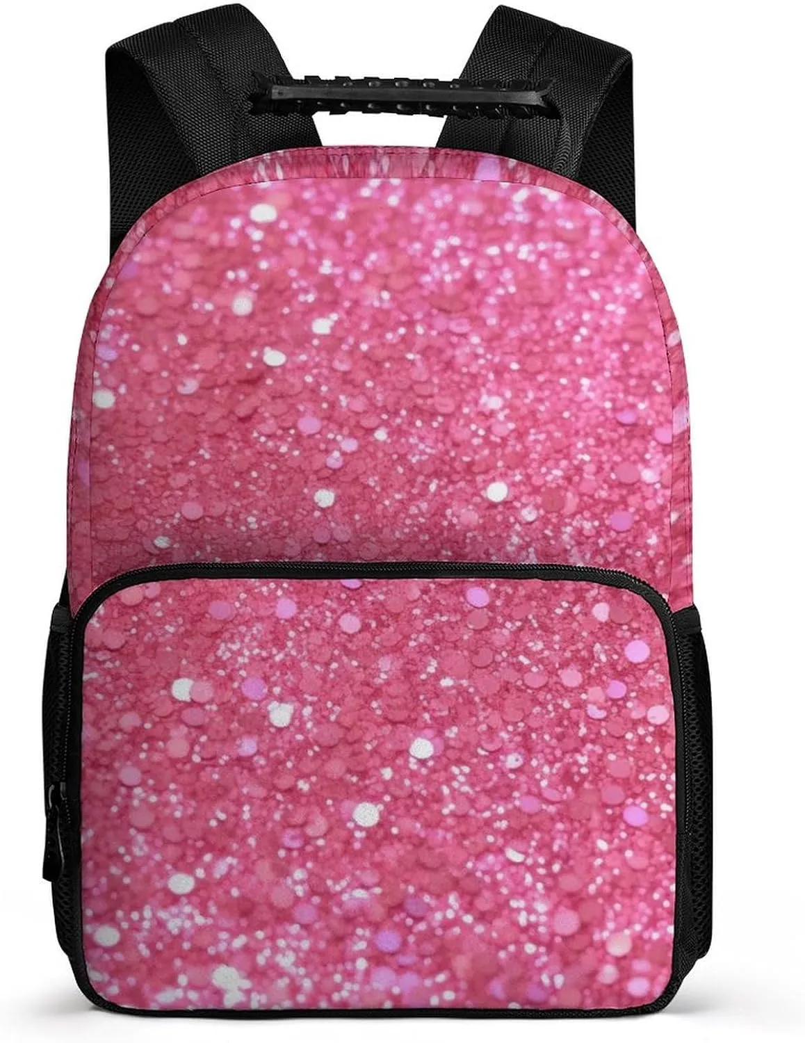 Laptop Backpack Sparkling Glitter Daypack Computer Bag Travel Laptop Bag Casual Nurse Bag for Women Men
