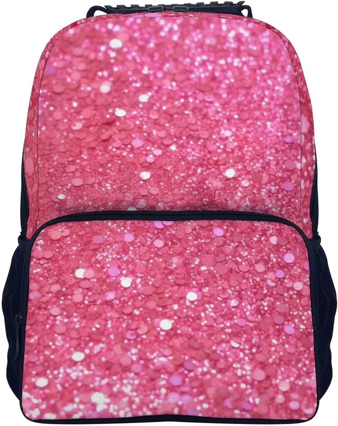Laptop Backpack Sparkling Glitter Daypack Computer Bag Travel Laptop Bag Casual Nurse Bag for Women Men