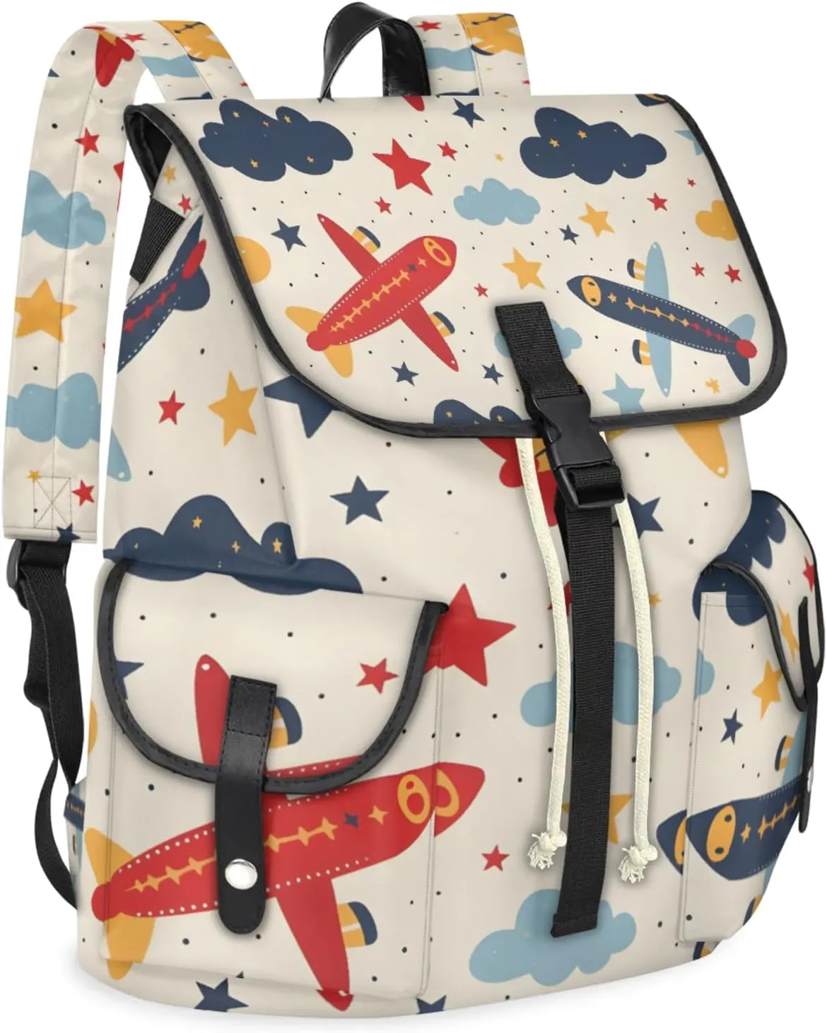 Laptop Backpacks Cute Airplanes Travel Backpack for Women Work Backpack Computer Bag for Business Travel Fits 15 Inch Laptop