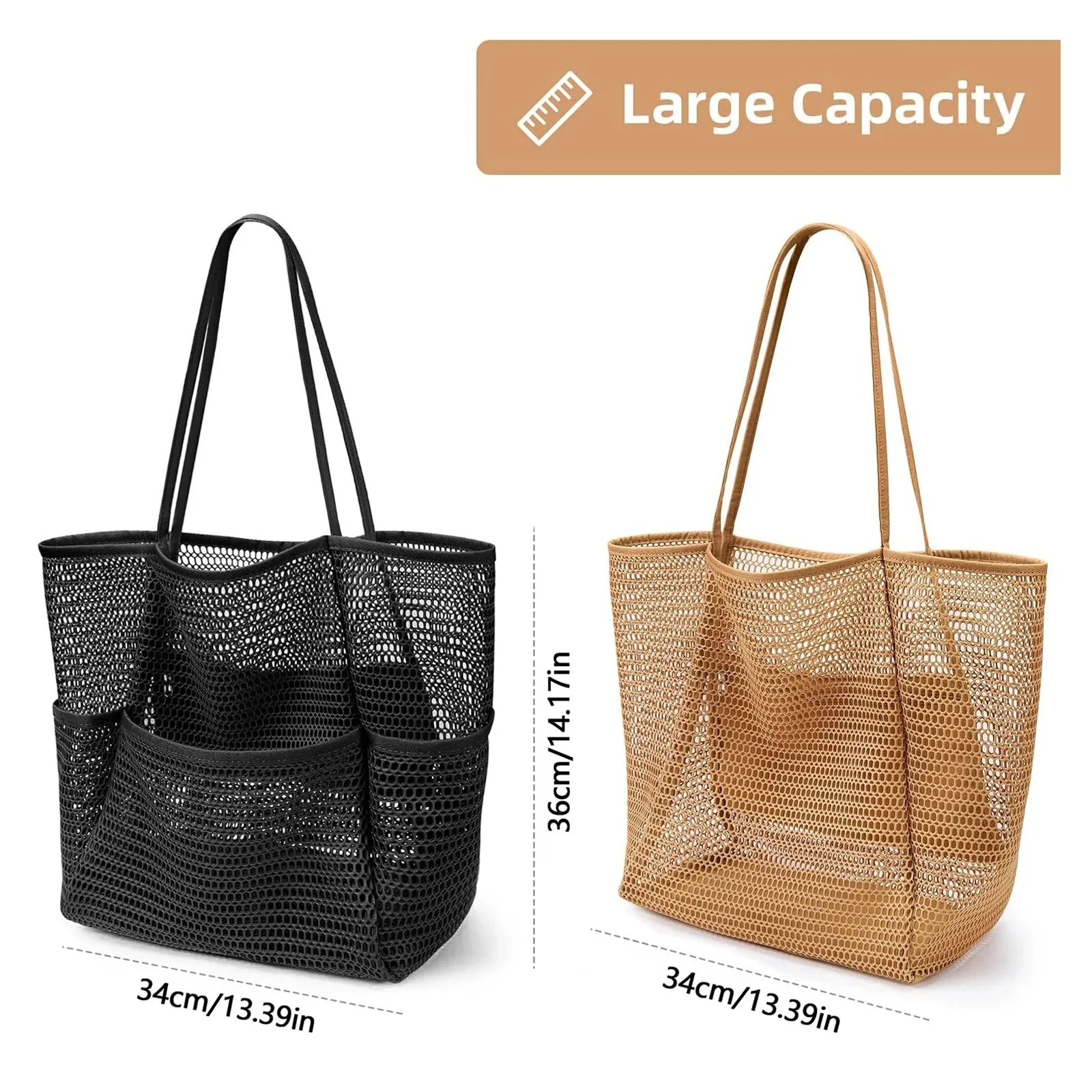 Large Mesh Swim Bag for Women