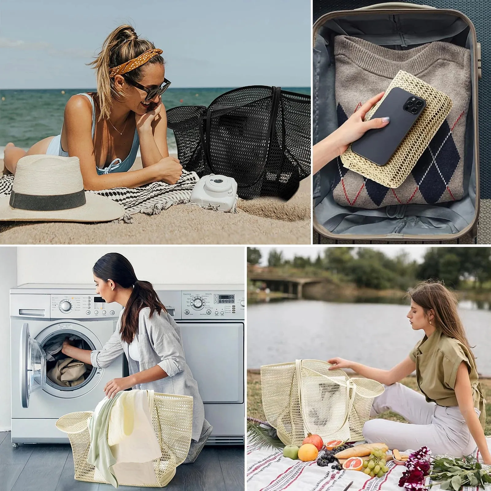 Large Mesh Swim Bag for Women