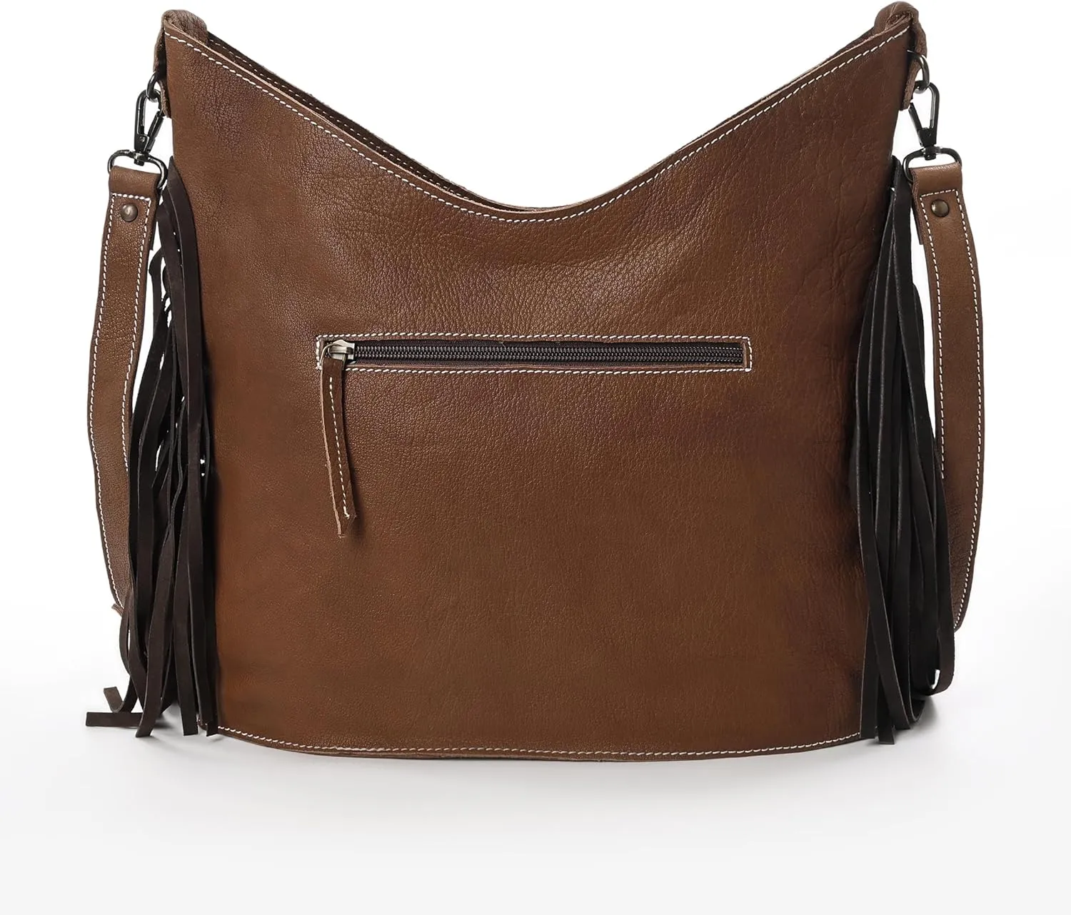 Leather Cross Body Bag Purse for Woman Sling Bag Cowhide Handmade Western Shoulder Bags With Adjustable Strap 12x14 in