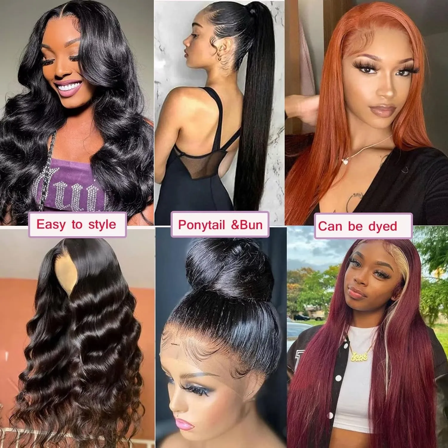 Lemoda 28Inch 13x6 SKINLIKE Real HD Lace Wigs 180% Density 12A Brazilian Straight Virgin Human Hair Lace Frontal Wigs Invisible 0.1mm Ultra-thin Frayed Ends Lace Front Wig Pre Plucked Tiny Knots