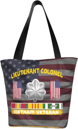 Lieutenant Colonel Vietnam Veteran Fashion Shoulder Bag Large Capacity For Man Or Woman