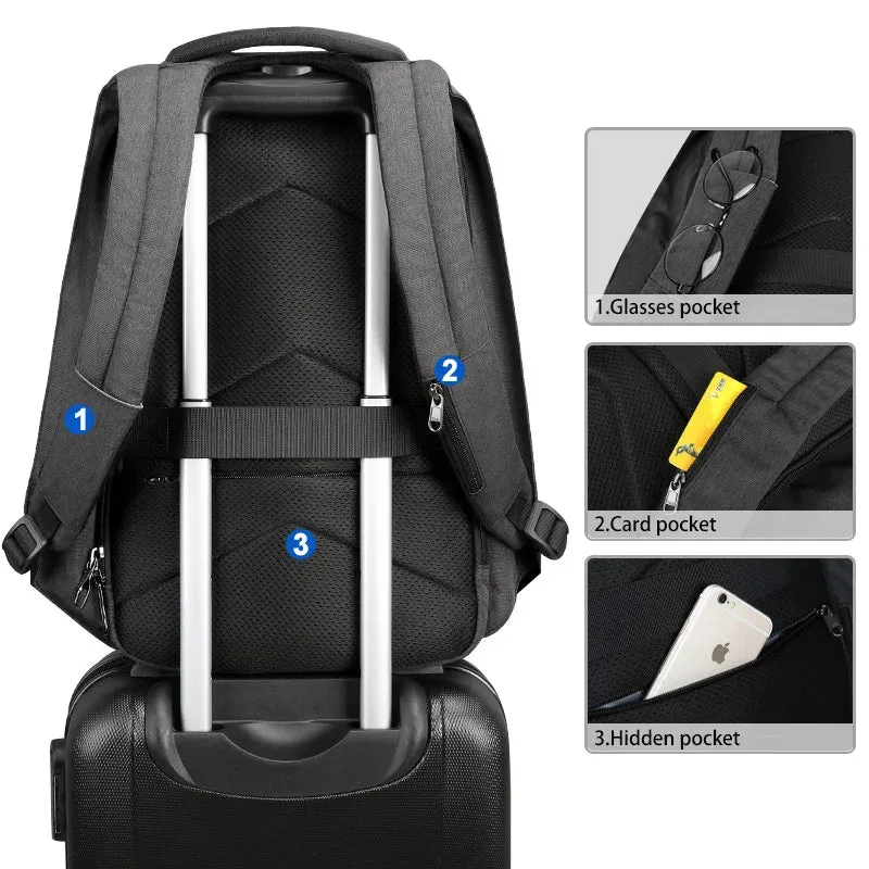 Lifetime Warranty Anti Theft Backpack For Men For Women 15.6" Laptop Backpack Waterproof Travel Backpacks Schoolbag For Teens
