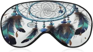 Light Blocking Sleep Eye Mask for Travel & Rest, Native American Dream Catcher Print Travel Sleep Mask Adjustable Soft Eye Mask for Men & Women