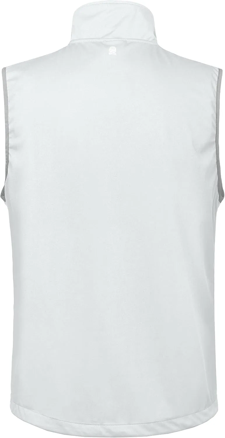 Little Donkey Andy Men's Lightweight Softshell Vest Windproof Sleeveless Jacket for Travel Hiking Running Golf