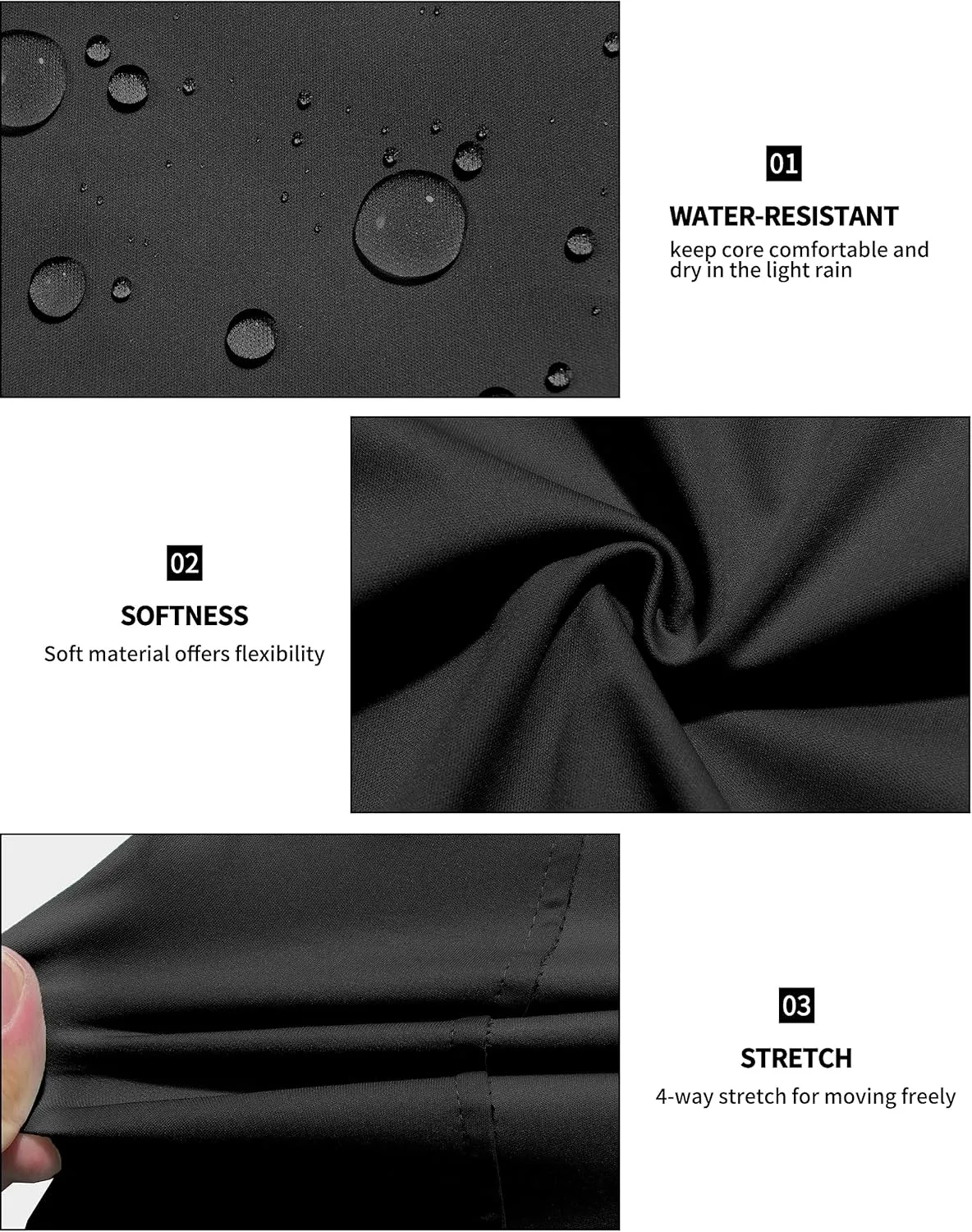 Little Donkey Andy Women's Lightweight Windproof Softshell Vest for Golf Tennis Running Cycling