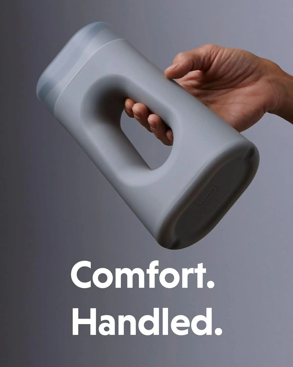 Loona Premium Female Urinal - Quiet, No Splash Design for Women - Ideal for Bedside, Travel, and Outdoor Use - Moon Grey - HSA/FSA Eligible