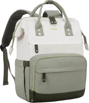 LOVEVOOK Laptop Backpack for Women, 15.6 Inch Work Business Backpacks Purse with USB Port, Large Capacity Nurse Bag College Bookbag for School, Waterproof Casual Daypack for Travel