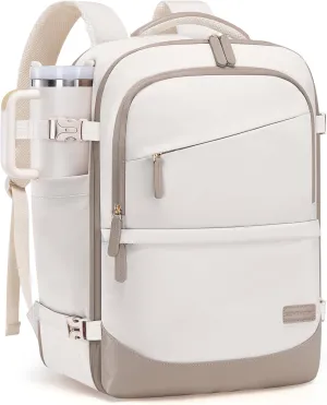 LOVEVOOK Travel Backpack for Women & Men, 50L Carry on Backpack Airline Approved, Large TSA Personal Item Travel Bag fits 17.3" Laptop, Business Weekender Bag for Essentials, 4Pcs