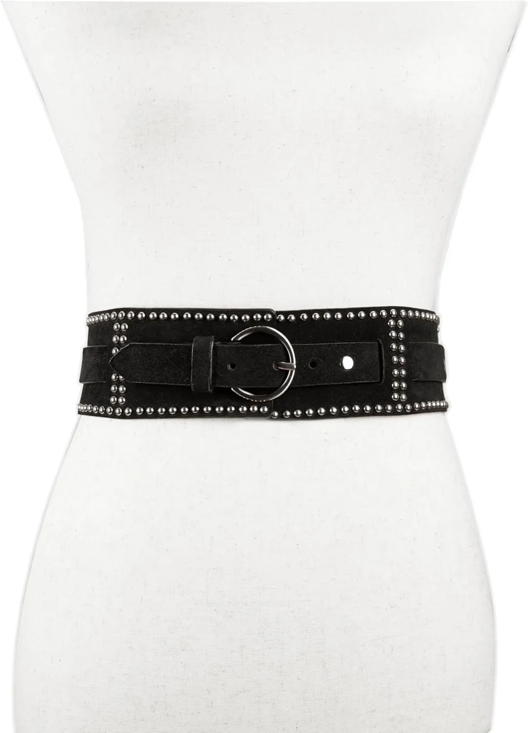Lucky Brand Women's Studded Leather Belt | Stylish | Classic | Modern | Jeans | Pants | Skirt | Dress