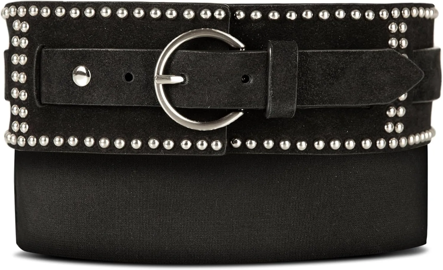 Lucky Brand Women's Studded Leather Belt | Stylish | Classic | Modern | Jeans | Pants | Skirt | Dress