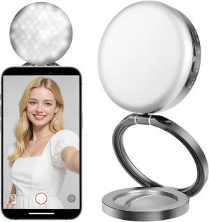 Magnetic Selfie Light,Portable Selfie Ring Light for Phone & iPhone,LED Fill Light for Photography,Video,Makeup,TikTok,Vlog (A1 Grey)