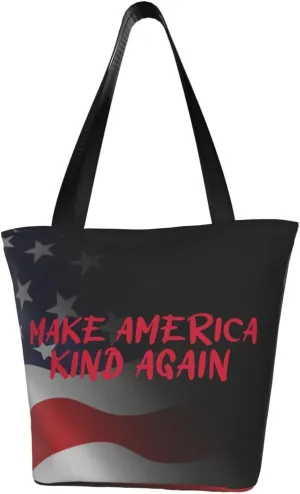 Make America Kind Again Fashion Shoulder Bag Large Capacity For Man Or Woman