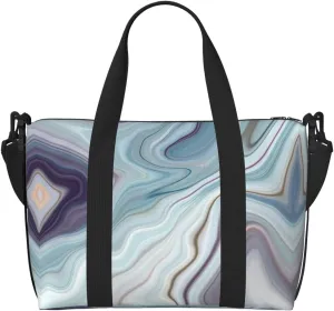 Marble Mural Print Versatile Travel Gym Carry Bag,Ideal For Business,Sports,Weekend Stays