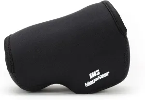 MegaGear MG064 Ultra Light Neoprene Camera Case Compatible with Sony Alpha A6400, A6500, A6300, A6000 (16-50 mm)-Black (MG063)