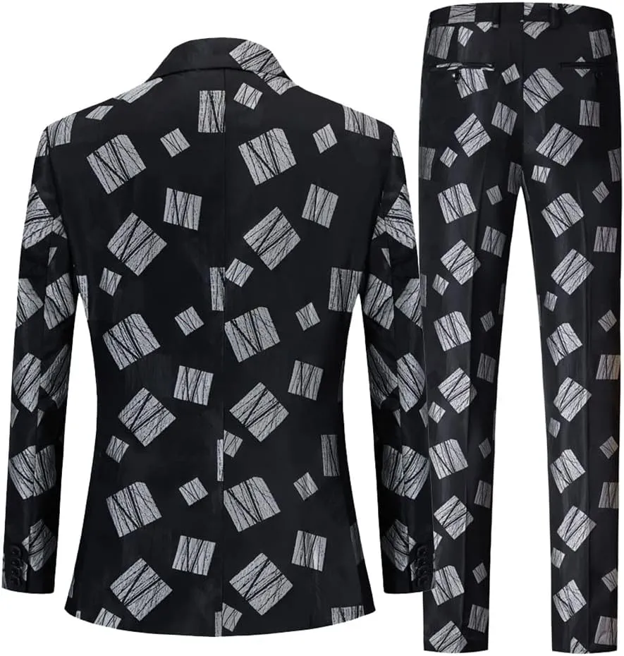 Men's Black Breasted Suit Wedding Suit Groom Evening Dress Groom Groomsmen Suit Pants