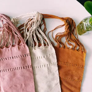 Mexican Cotton Loom Market Bag 16 x 14 in