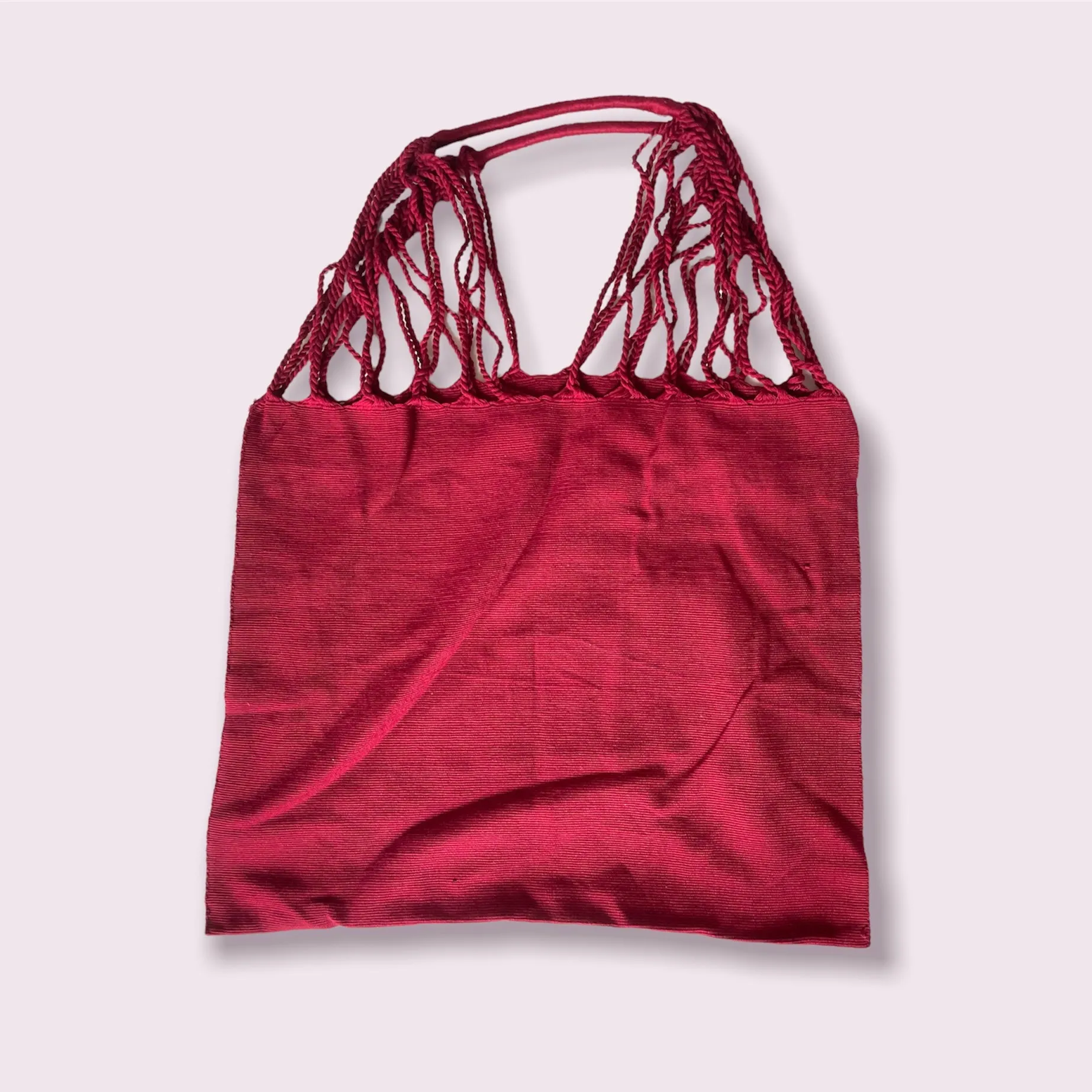 Mexican Cotton Loom Market Bag 16 x 14 in