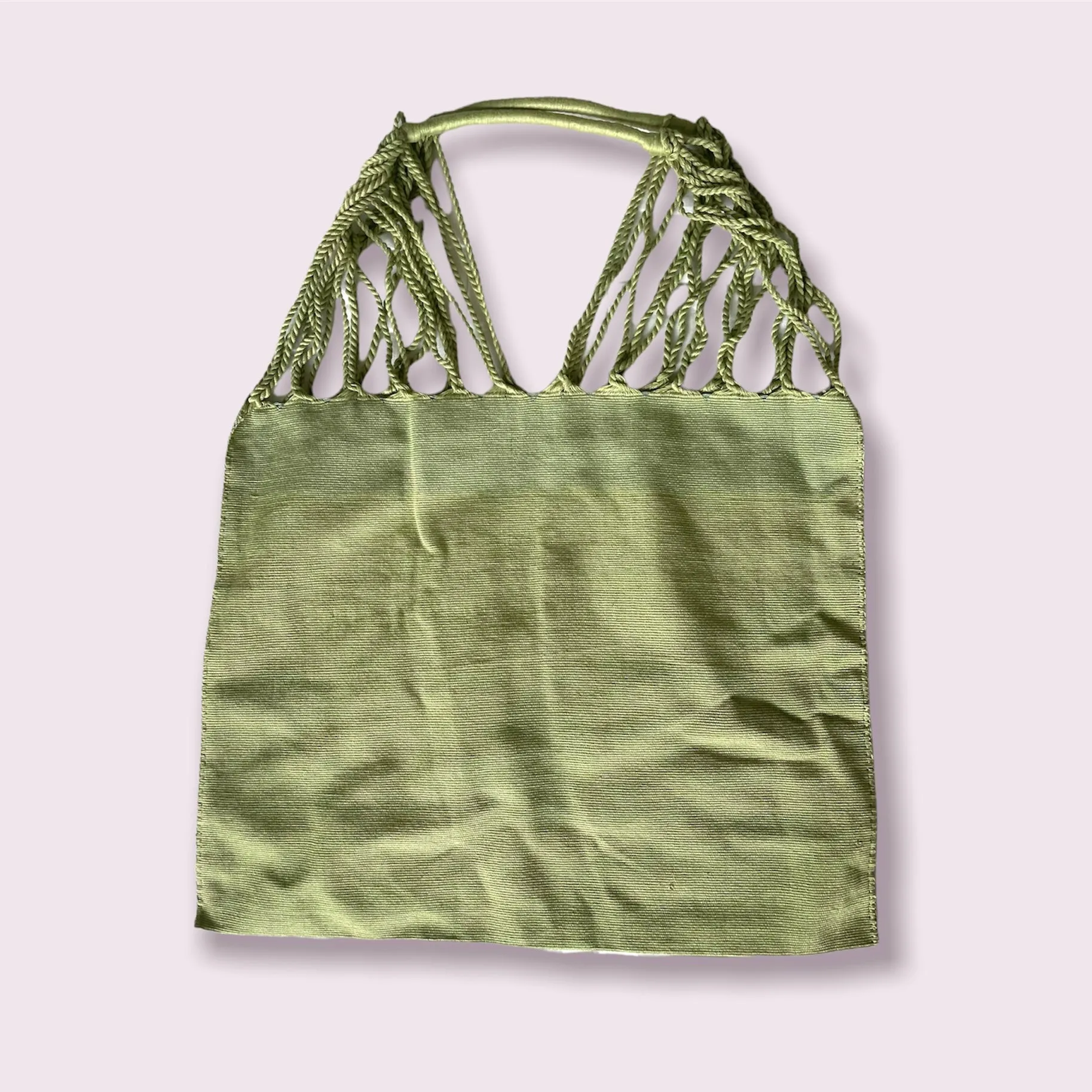 Mexican Cotton Loom Market Bag 16 x 14 in