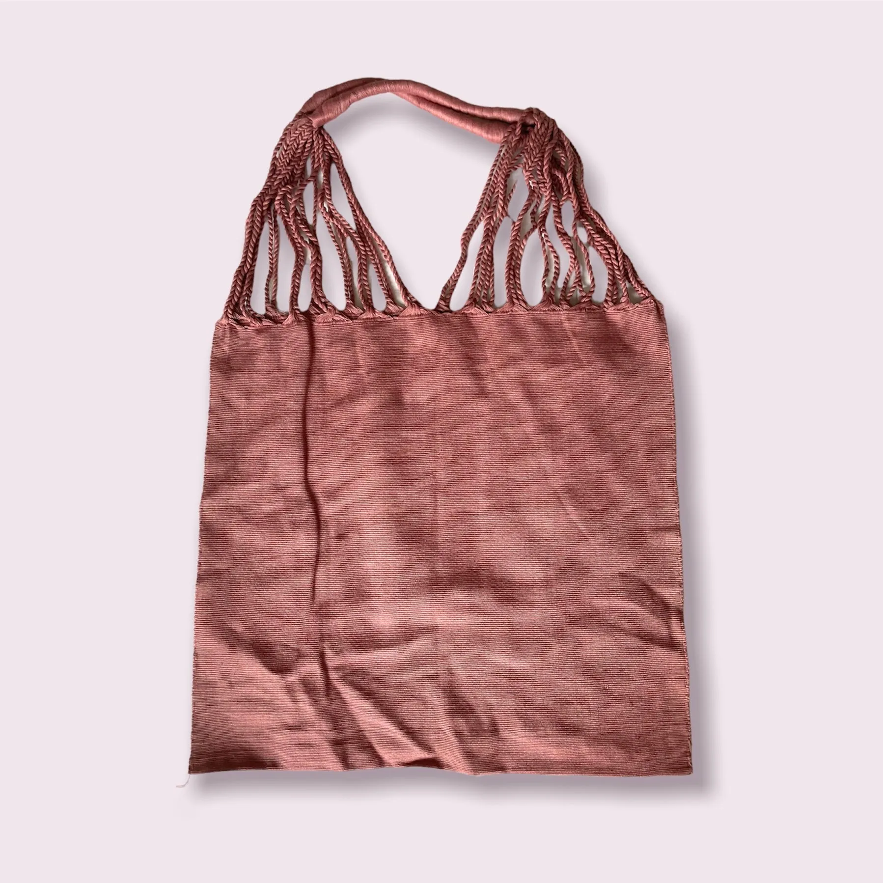 Mexican Cotton Loom Market Bag 16 x 14 in