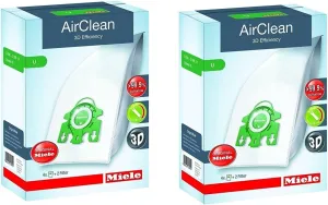 Miele Type U AirClean FilterBags, S7 Upright (8 bags)