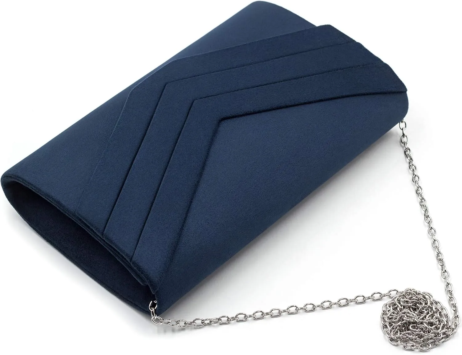 Milisente Evening Bag for Women, Suede Envelope Evening Purses Crossbody Shoulder Clutch Bag