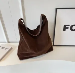 Mina | Casual suede shoulder bag