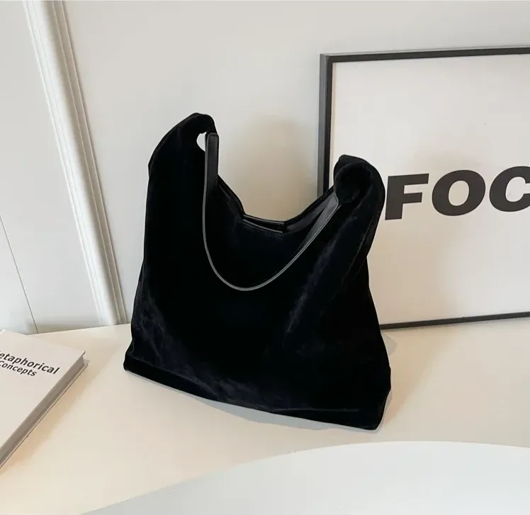 Mina | Casual suede shoulder bag