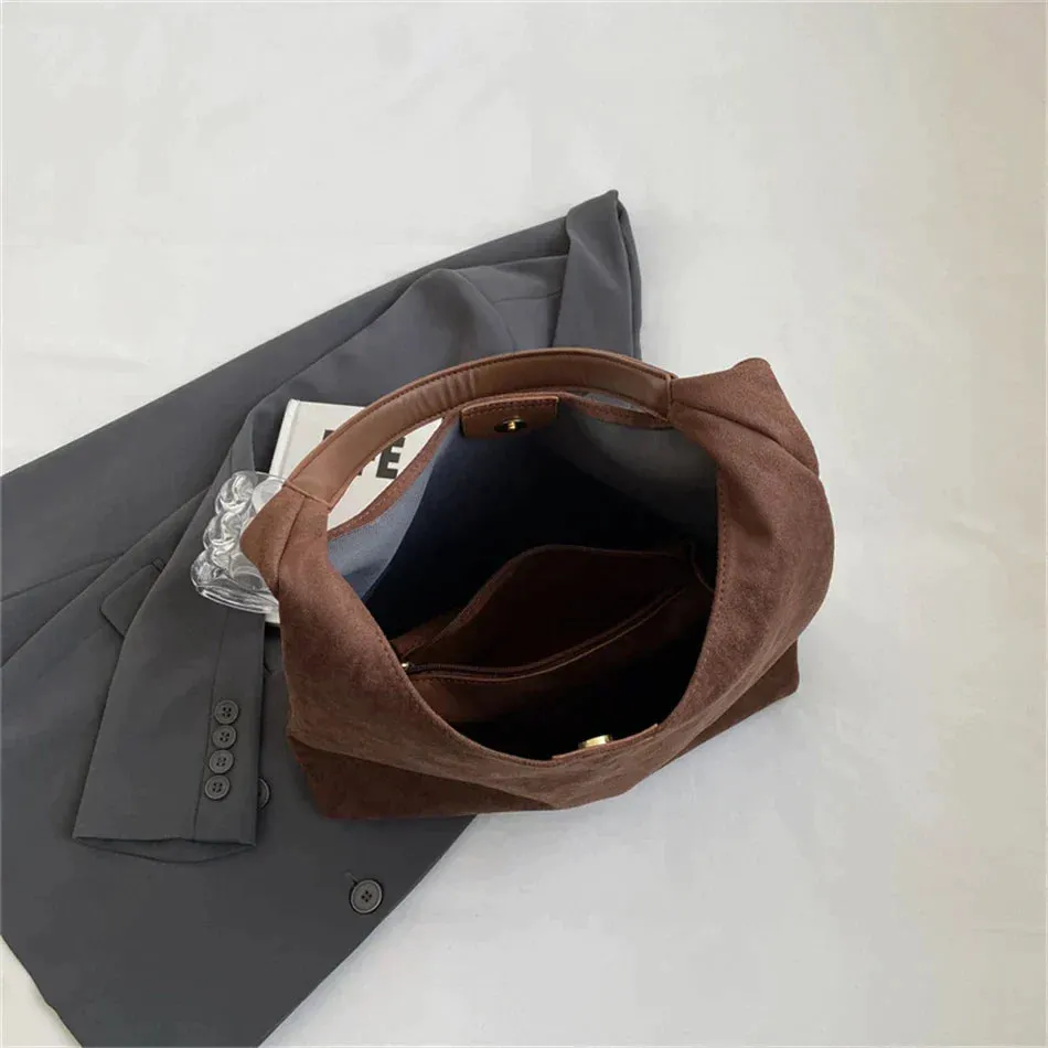 Mina | Casual suede shoulder bag