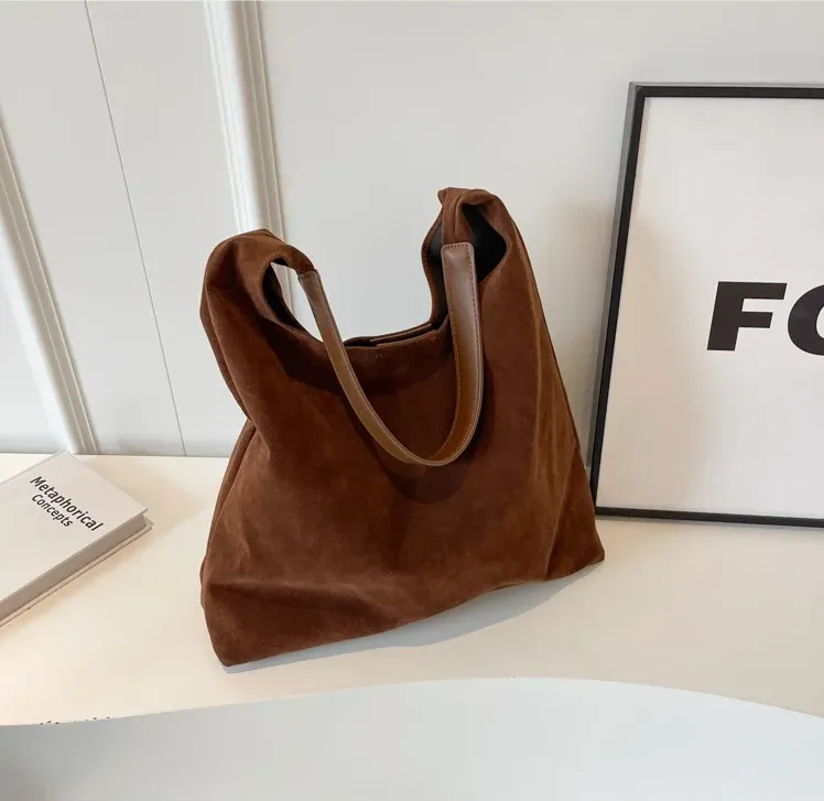 Mina | Casual suede shoulder bag
