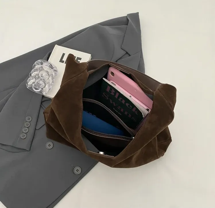Mina | Casual suede shoulder bag