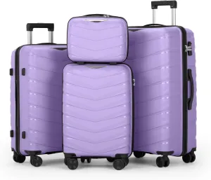 Minzan Handbag and Trolley Case Set for Travel, Business Trip (Black)