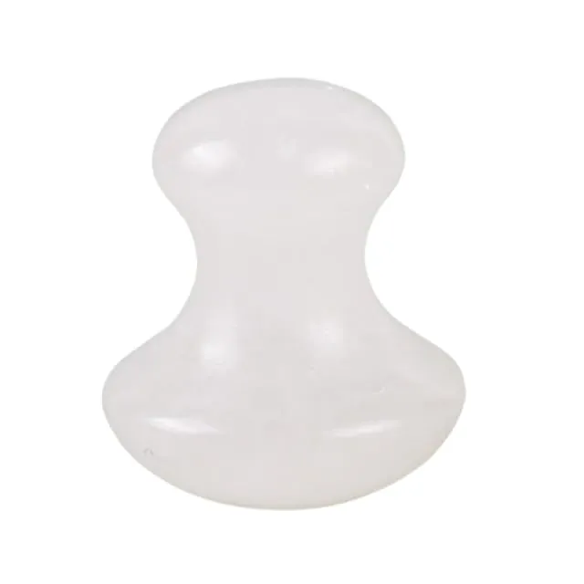 Natural Rose Quartz Gua Sha Scraping Massage Tool Mushroom Shape Crystal Guasha Stone For Relaxing Massager