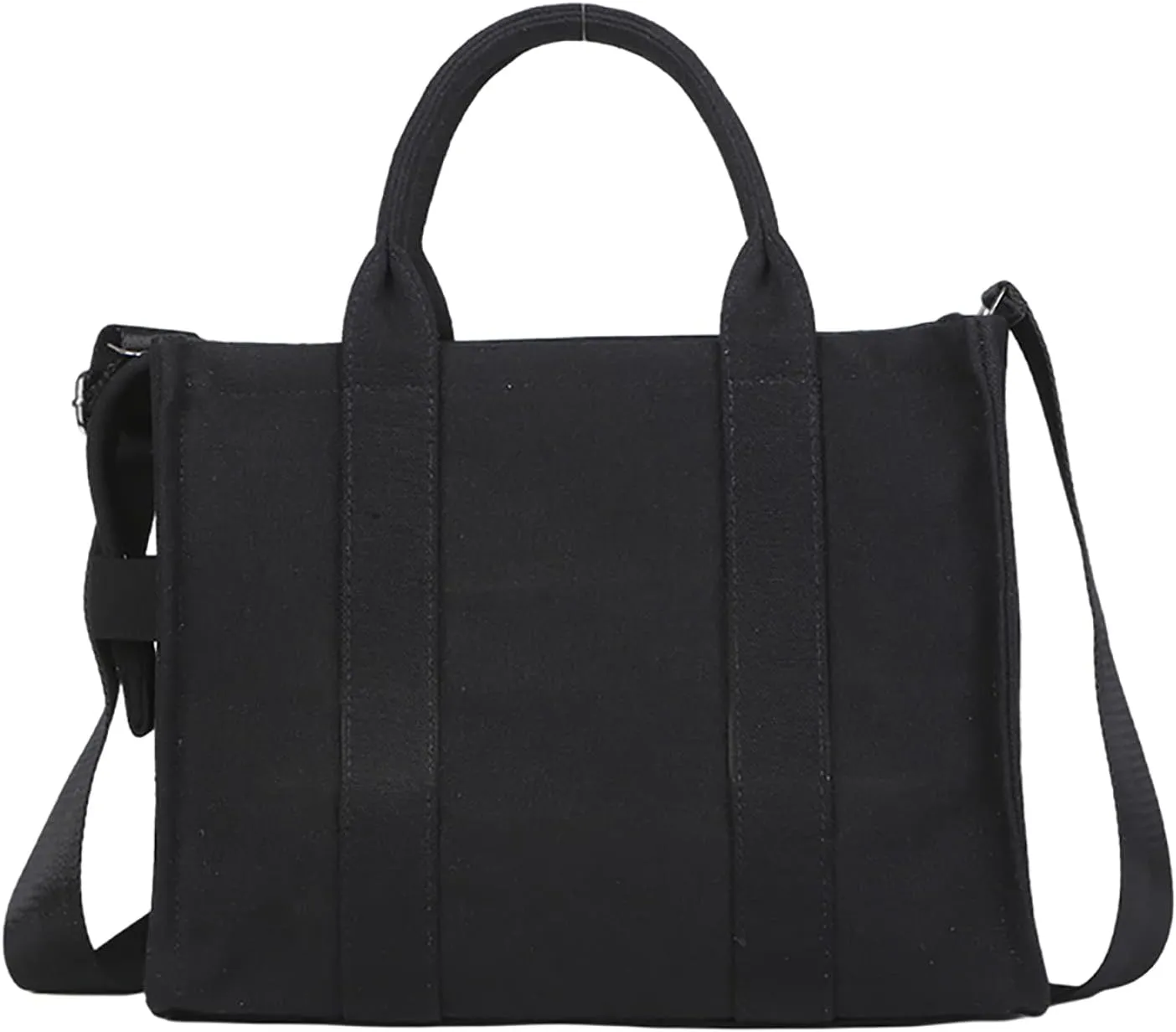 NCDUANSAN Large Canvas Tote Bag Simple one-Shoulder Shopping Bag Lady Letter Printing Commuter Fashion Messenger Handbag