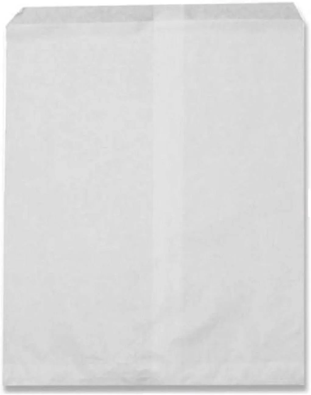 N'icePackaging 50 Qty 12" x 14" Plain White Kraft Flat Plain Paper Gift Bags or Patterned Decorative Bags for candy, cookies, merchandise, pens, Party favors, showers, holidays, events and gifts